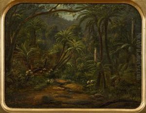 Ferntree Gully In The Dandenong Ranges by Eugen von Guerard