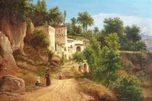 Die Eremitage Von St. Maria Del Avocatella Bei Neapel by Eugen von Guerard