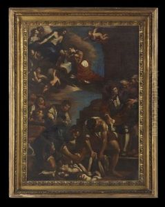 The Burial And Reception Into Heaven Of St. Petrunilla by Giovanni Francesco Barbieri