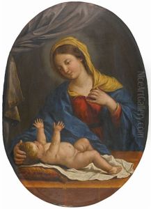The Madonna And Child by Giovanni Francesco Barbieri