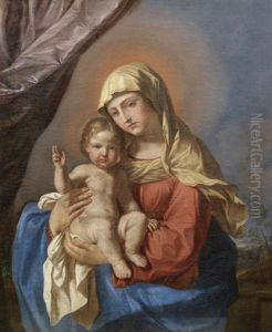 The Madonna And Child by Giovanni Francesco Barbieri