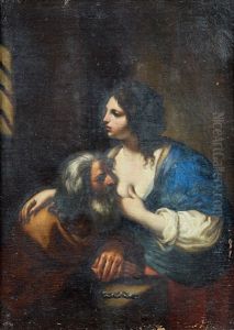 La Charite Romaine by Giovanni Francesco Barbieri