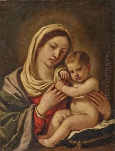 Madonna Mit Kind by Giovanni Francesco Barbieri