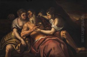 Lot Und Seine Tochter by Giovanni Francesco Barbieri