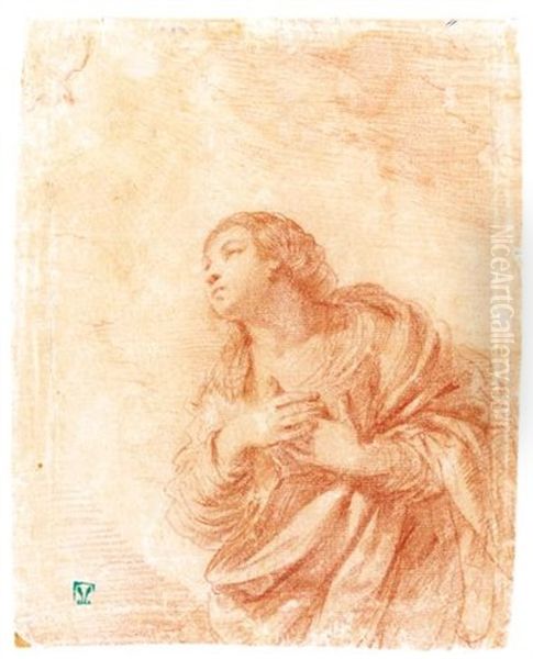 The Kneeling Virgin In An Annunciation - view 1