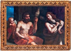 Herkules Es Omphale by Giovanni Francesco Barbieri