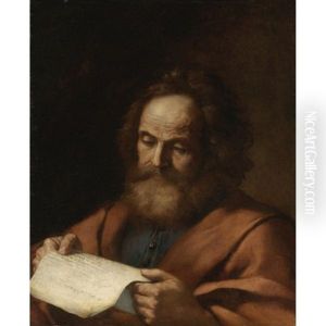 Saint Luke by Giovanni Francesco Barbieri