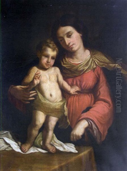 Vierge Avec L'enfant Benissant - view 1