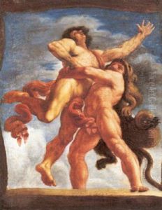 Ercole In Lotta Con Il Gigante Libico Anteo