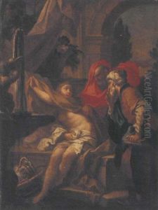 The Raising Of Lazarus by Giovanni Francesco Barbieri