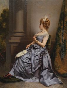 Portret Damy by Wladyslaw Bakalowicz