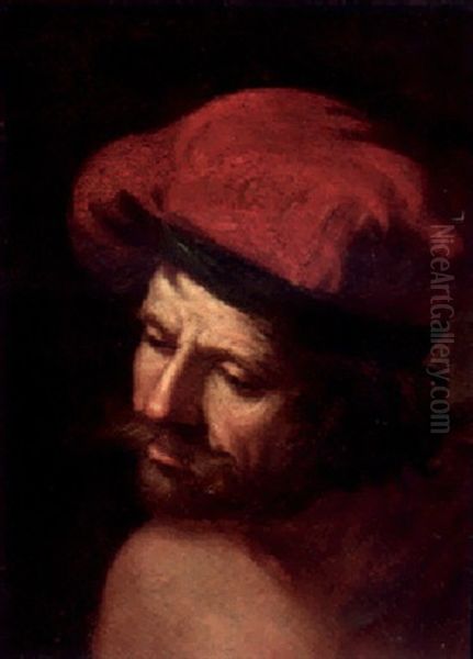 A Man In A Red Cap - view 1
