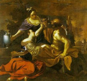 Lot E Le Figlie Con La Distruzione Di Sodoma E Gomorra