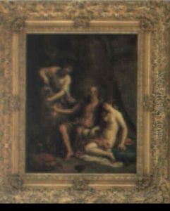 Loth Og Hans D+tre by Giovanni Francesco Barbieri