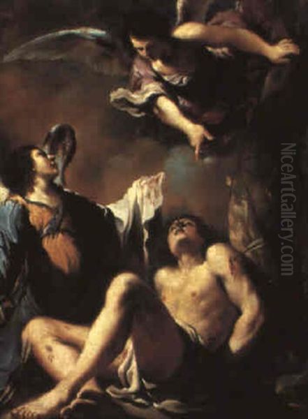 St. Sebastian With Angels - view 1