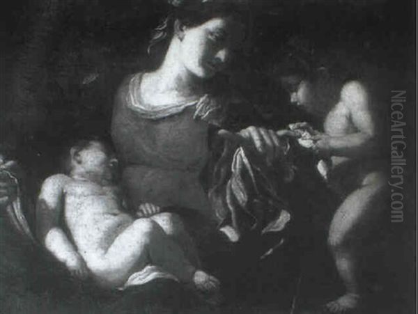The Madonna And Child With The Infant Saint Johnthe Baptist - view 1