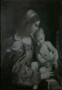 La Madonna Col Bambino by Giovanni Francesco Barbieri
