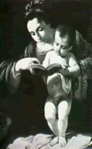 Madonna And Child by Giovanni Francesco Barbieri