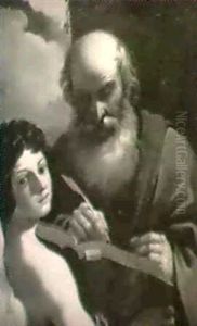 Der Evangelist Matthaus by Giovanni Francesco Barbieri