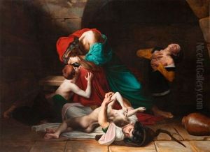 Ugolin Et Ses Enfants by Charles Francois Prosper Guerin