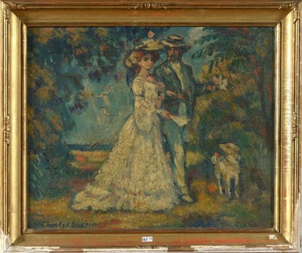 Couple Se Promenant Au Parc - view 1