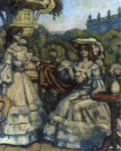 Deux Jeunes Femmes by Charles Francois Prosper Guerin