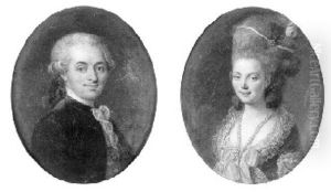 Portrait De Dame Au Collier De Perles by Francois Guerin