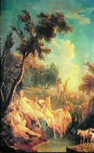 Le Bain De Diane by Francois Guerin
