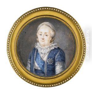 Portrait Of Catherone The Great Of Russia (1729-1796) by Jean Urbain Guerin