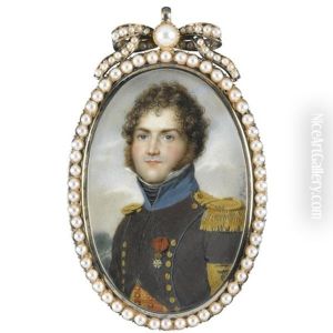 Portrait Of A French Officer by Jean Urbain Guerin