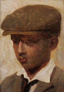 Portrait De Garcon A La Casquette Et Au Revers (+ Vue De Port, Verso) Portrait De Garcon A La Casquette Et Au Revers (+ Vue De Port, Verso)