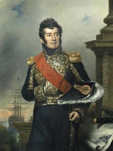 Portrait Of Comte Laurent-jean-francois Truguet by Paulin Jean Baptiste Guerin