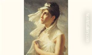 Jeune Fille Au Voile Blanc by Pierre-Narcisse Guerin