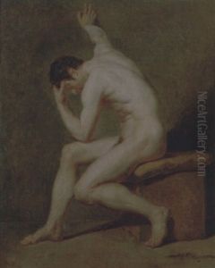 A Male Nude by Pierre-Narcisse Guerin