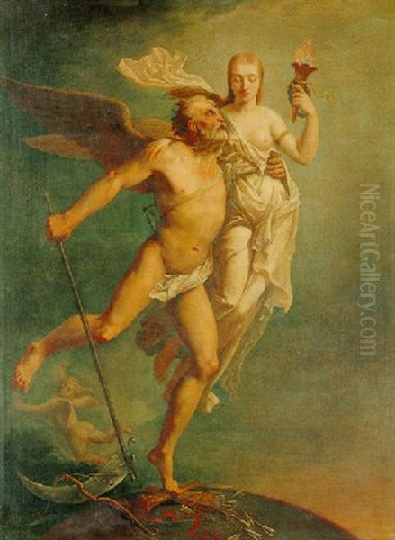 An Allegory Of Time And Innocence (?) Defeating Profane Love - view 1
