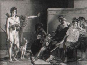 Phedre Accusant Hippolyte Devant Thesee by Pierre-Narcisse Guerin