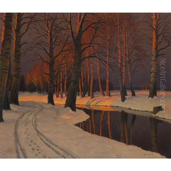 Winter Sunset - view 1