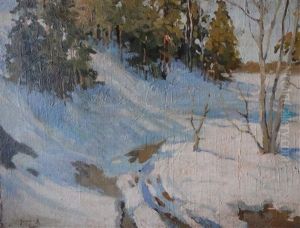 Paysage De Neige by Mikhail Guermacheff