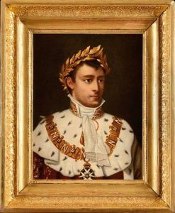 Portrait En Buste De L"empereur Napoleon Ier En Costume De Sacre by Joseph Joachim Guernier