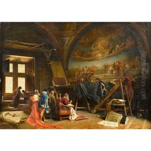 Pope Julius Ii Receiving Raphael