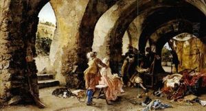 The Artist And His Admirers by Achille Guerra