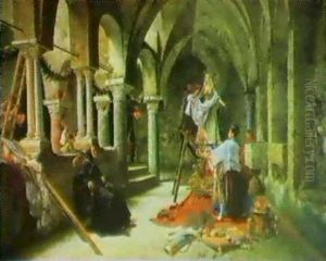 Preparazione Per La Processione by Camillo Guerra
