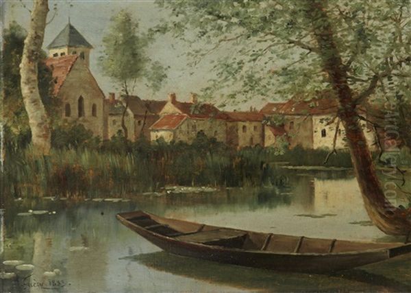 Barque Sur La Riviere - view 1