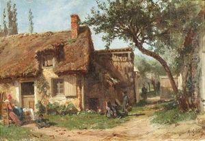 Sommerliche Idylle An Einem Bauernhof