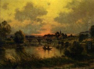 Pecheurs Le Soir Sur La Marne A Cumieres