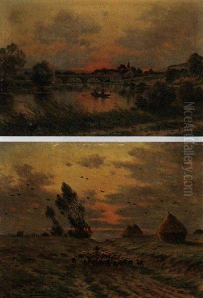 Coup De Ventau Soleil Couchant (+ Le Soir Sur La Marne, A Cumieres, Pair) - view 1