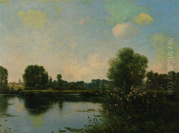Flusslandschaft (tourbieres A Ballamaurt - Seine Et Marne) - view 1