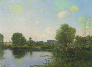 Fluslandschaft (tourbieres A Ballamaurt, Seine Et Marne) by Armand Guery
