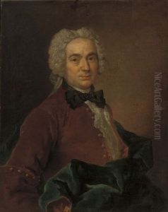 Portrait Of A Gentleman by Charles Etienne Gueslain