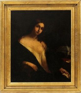 Woman Seated Reading Letter by Charlemagne-Oscar Guet